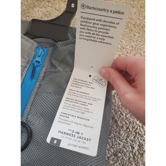 Petco Reflective dog Jacket With Built In Harness - Picture 3 of 7